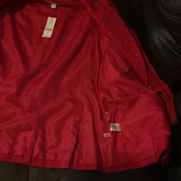 Red New York & Co blazer - Picture 5 of 8